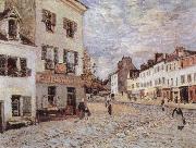 Alfred Sisley Market Place at Marly France oil painting artist